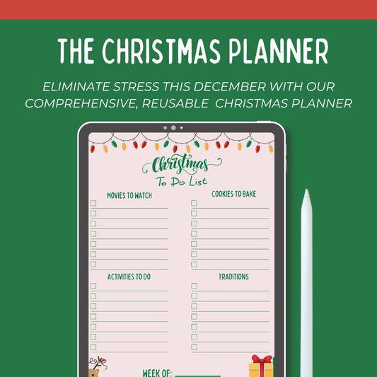 Simple Festive Christmas Digital Planner