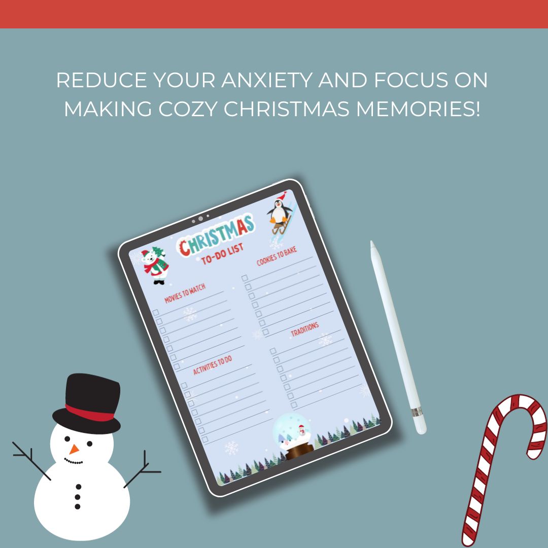 Simple SnowGlobe Christmas Digital Planner